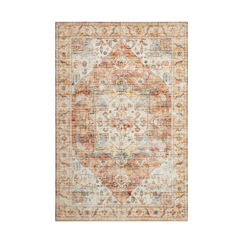 Tapis rectangulaire Anyssia avec envers antidérapant, Rectangle de 5 pi x 8 pi
