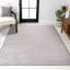 Tapis argenté / blanc Wolcott-891705448