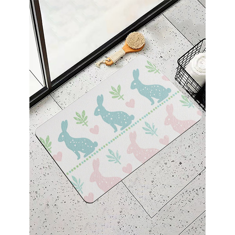 Tapis de bain Pastel Bunny 36 po x 24 po