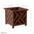  Lattice Planter Box 2-Pack, Brown-780554353