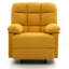 Fauteuil inclinable moderne jaune avec accoudoirs rembourrés-58301785