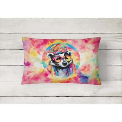 Hippie Animals Outdoor Throw Pillow