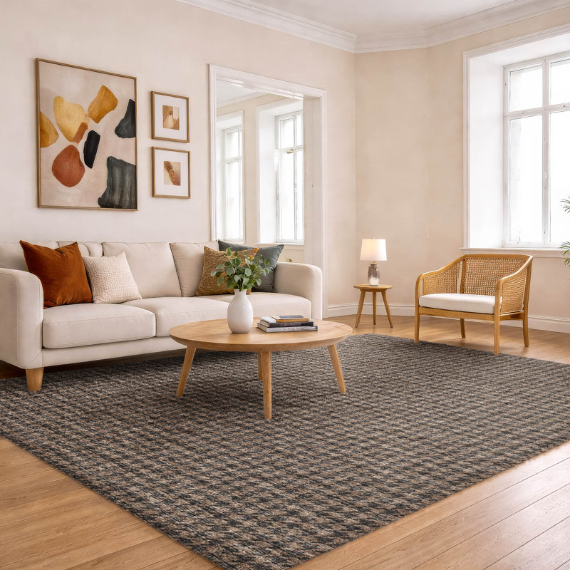 Tapis à poils longs de première qualité ADS137, Chocolat, 5 pi x 7 pi 6 po