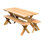 Guertin Cedar Solid Wood Patio Dining Set Rectangular Table