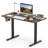 48” x 24” Electric Standing Desk with LED Display 2 Memory Height Settings for Home Rustic Brown+Black-2042360840