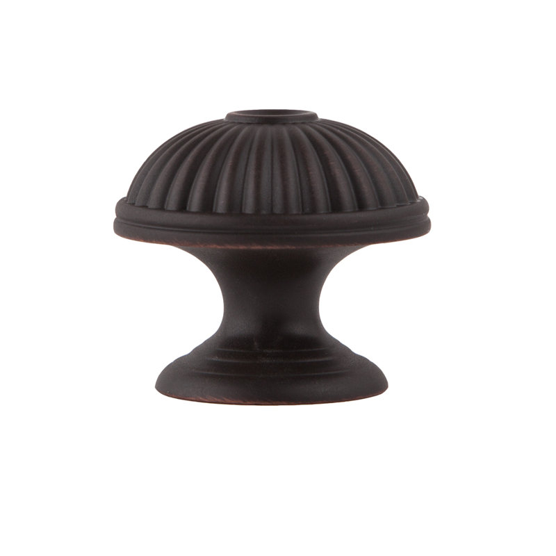 Belmont 1-1/2" Diameter Satin Copper Scallopped Round Cabinet Knob, Satin Copper
