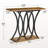 40" Console Table With Geometric Metal Legs And Stable Base, Living Room Furniture For Foyer, Hallway, Entrance-215204147