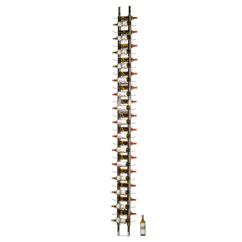 Support à vin de plancher à plafond 12 pi Deardorff, Chrome