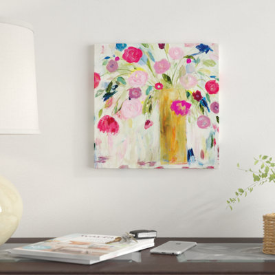 « amitié fleuris », impression sur toile