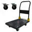 Chariot pliable à poussoir avec plateforme, 880 lb Capacité de poids, 2 roues de frein pivotantes-126007640