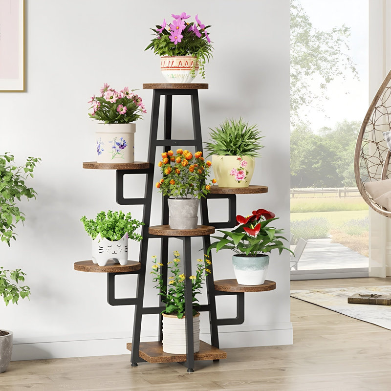 Support à plantes à 7 niveaux et support à fleurs 43,3 po