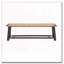 Banc en rotin de bois massif-1813304421