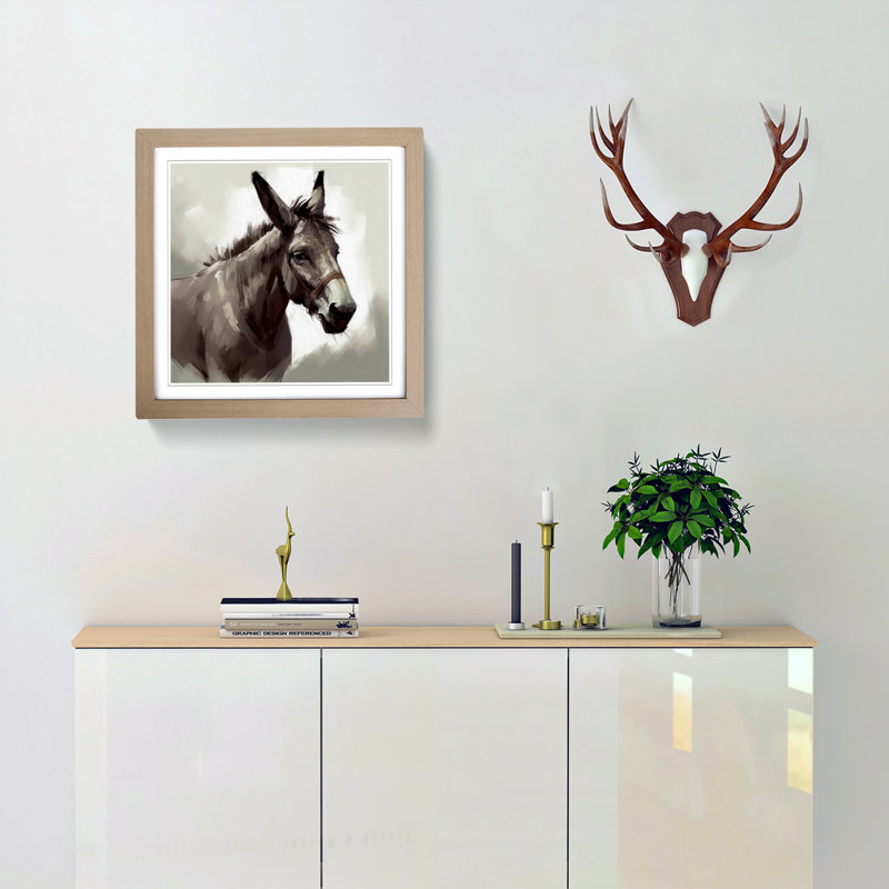 Single Picture Frame Print on Wood, Oak