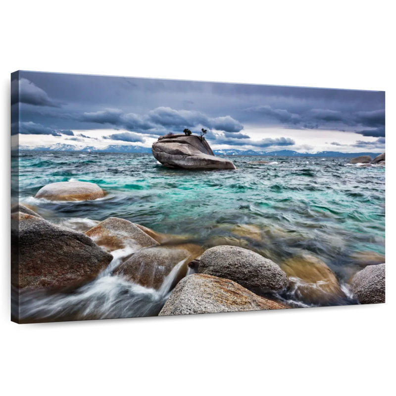 Onde de tempête Alvord Lake Tahoe, H 26 po x l 39 po