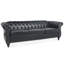 Canapé Chesterfield en cuir profond