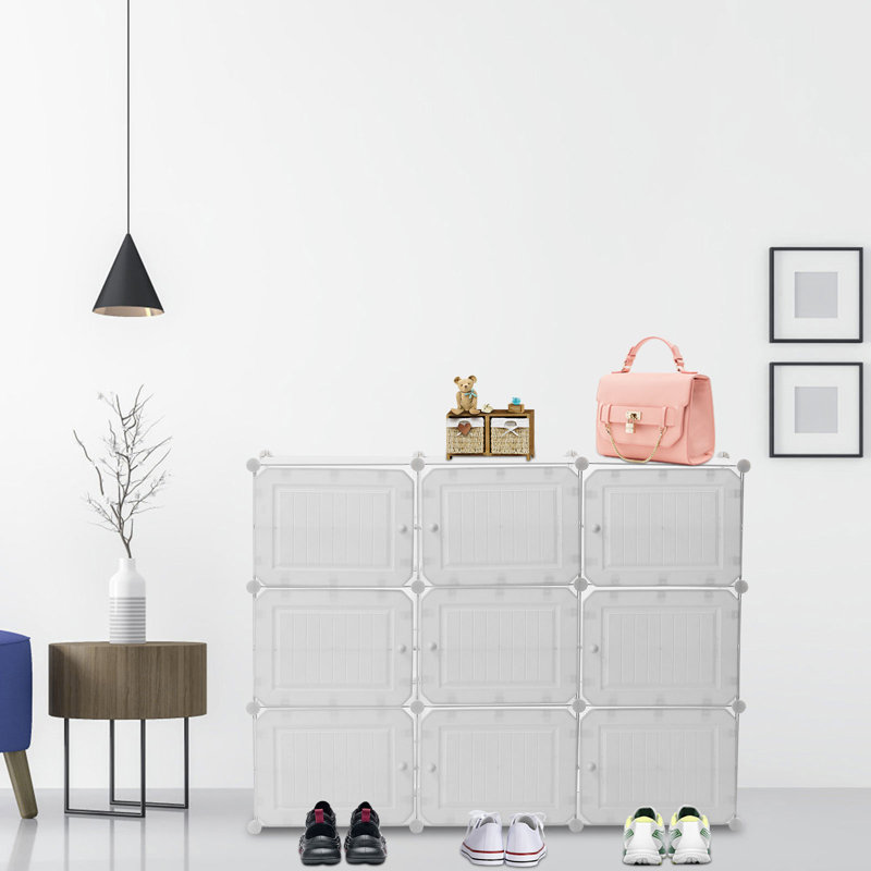 36 Pair Stackable Shoe Storage Cabinet