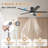 5-Blade Smart Flush Mount Ceiling Fan with Lights Remote, Voice WIFI Alexa App Control, Quiet DC Motor-1710489633-1710489638
