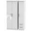 Yvette 3 Door Manufactured Wood Wardrobe-23704770-18860467