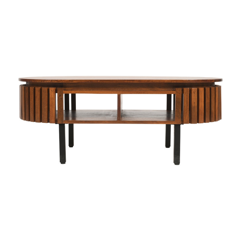 Solid Wood Coffee Table with Storage