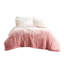 Édredon en fausse fourrure Blush Warm - simple / simple TG, dégradé, doux, confortable, lavable à la machine