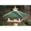 Wood Pole Decorative Bird Feeder