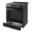 Cosmo 30 po. Collection Stellar 4,9 pi³ Cuisinière électrique à 4 brûleurs et four à convection en noir mat