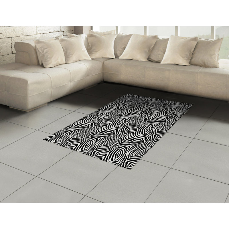 Reggie Animal Print Hand Woven Area Rug, Rectangle 120 x 180cm