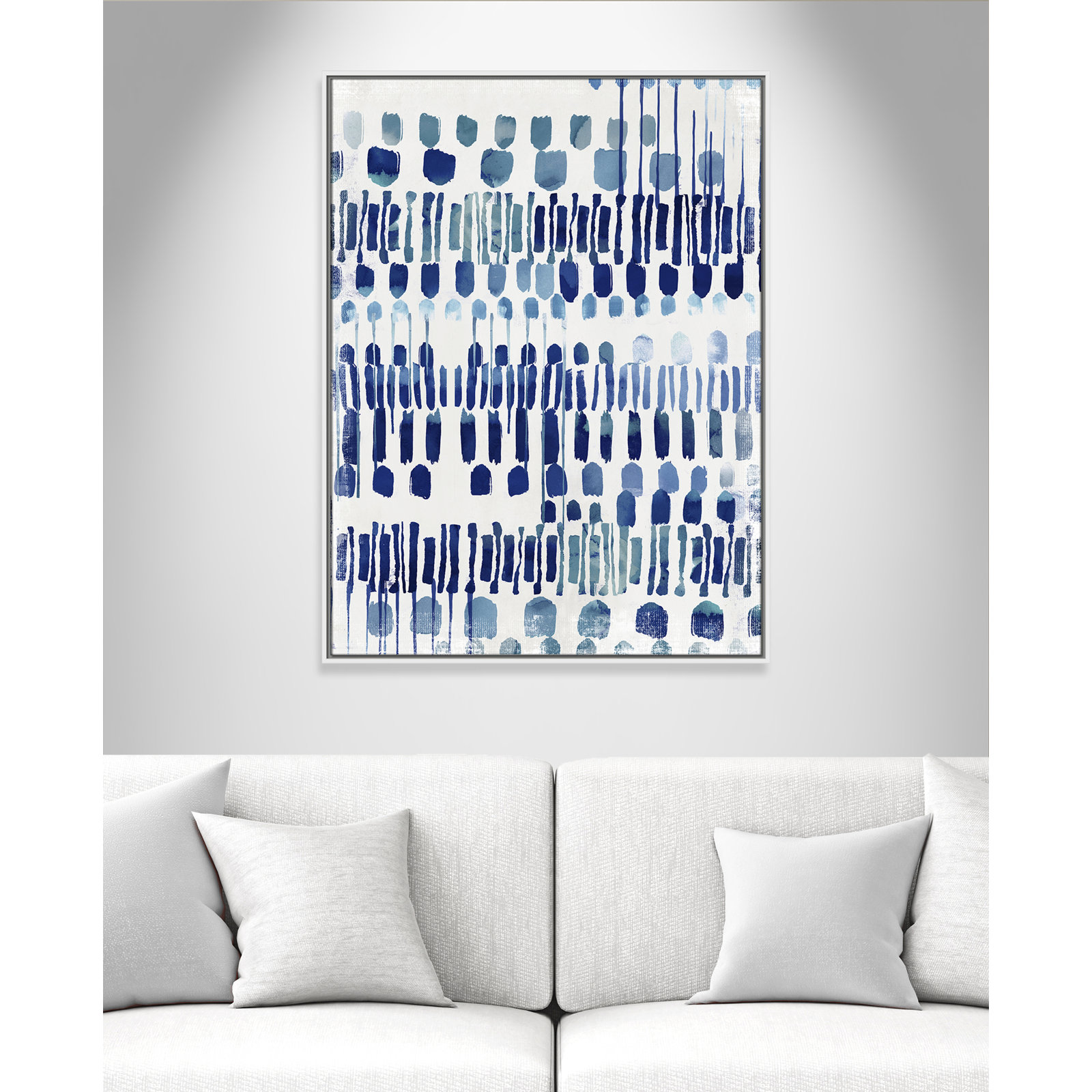 Continuously I - Painting Print, No Matte, White Framed Canvas, 41.5" H x 31.5" W x 2" D