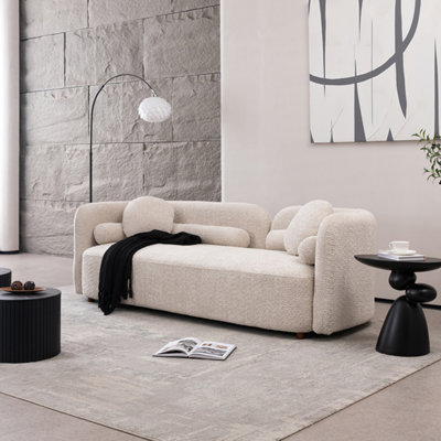 Fabric Upholstered Lounge SofaModern SofaComfortable SofaVelvet SofaDeep SofaAccent Sofa