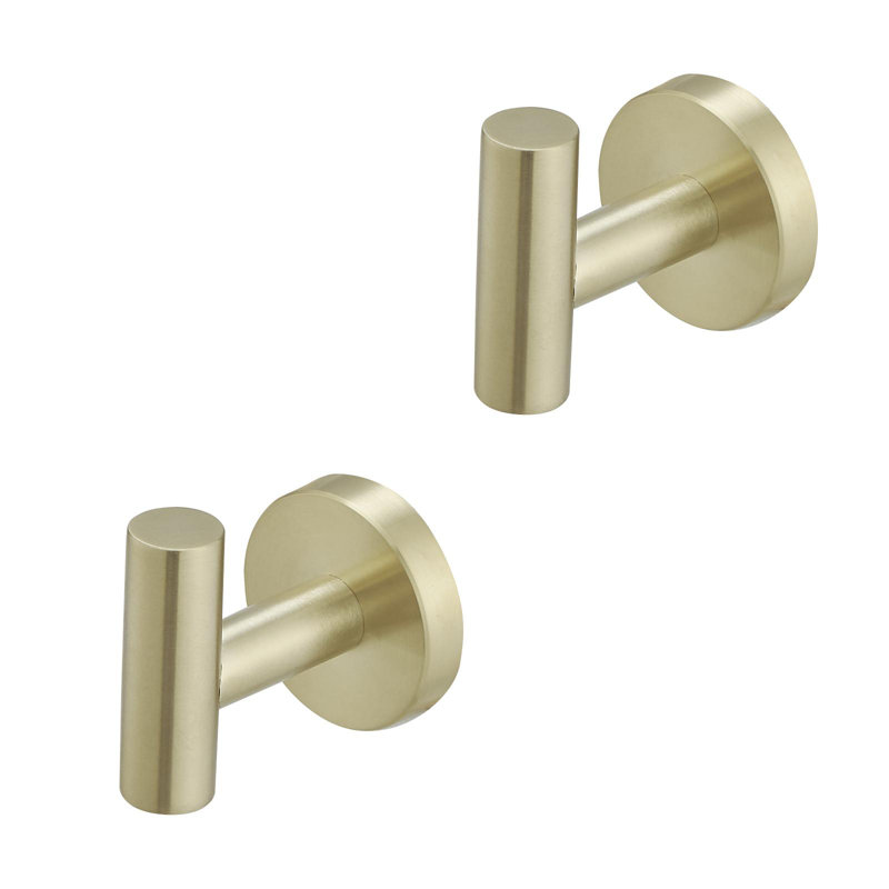 Wall Towel Hook, Brushed Gold