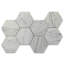 9 in. x 15 in. Honeycomb Honed Marble Tile