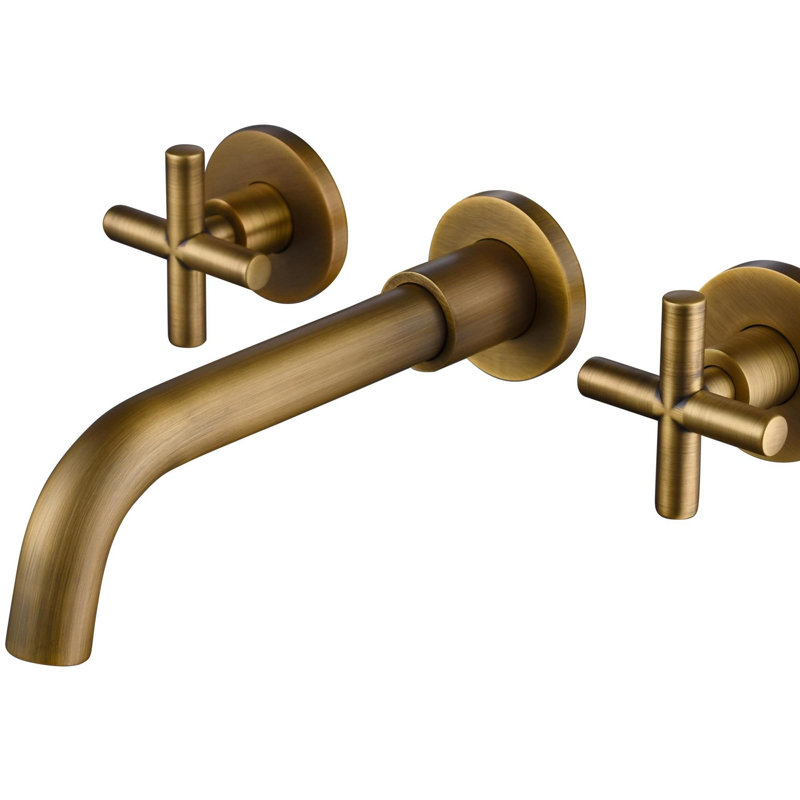 Wall Mount Bathroom Vanity Sink Faucet, Bronze