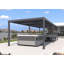 Pergola d'extérieur en aluminium mauve 11 'x 28' avec toit ajustable et système de drainage intégré Pergola surdimensionnée pour terrasse