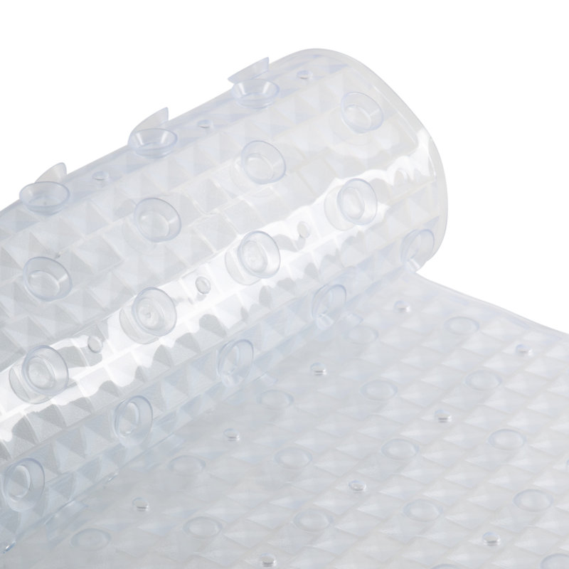 Clear PVC Anti-Slip Mildew Resistant Bath Mat