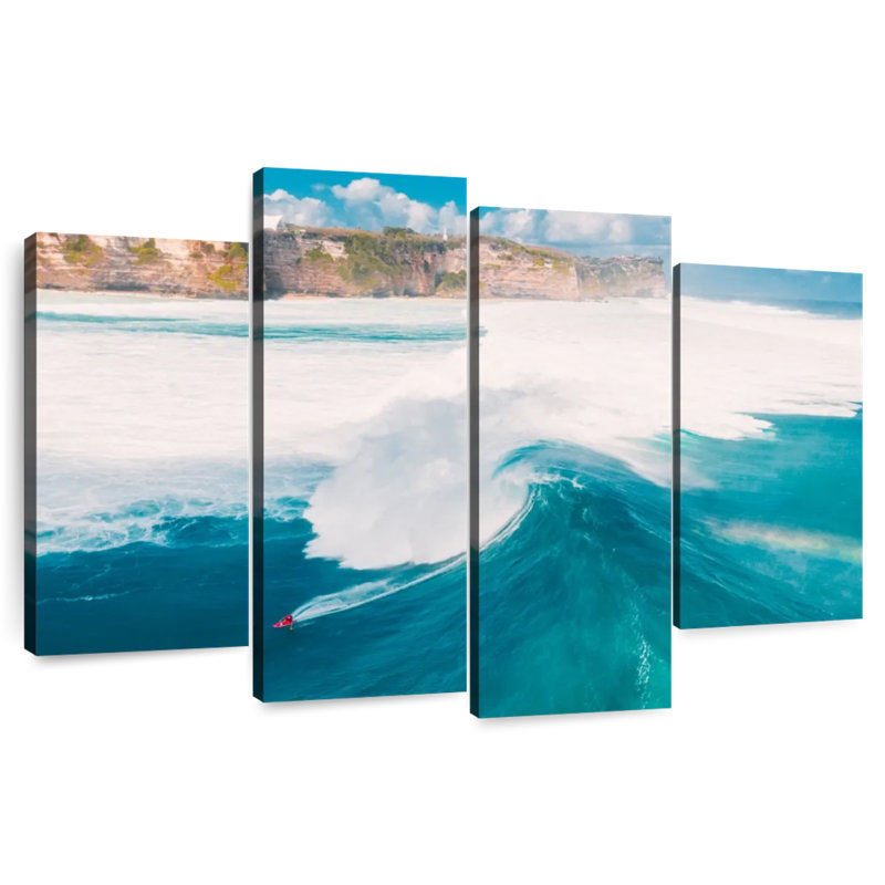 Surf Wave à Bali, H 22 po x l 36 po