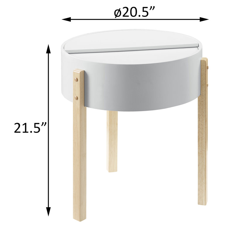 End Table with Hidden Storage