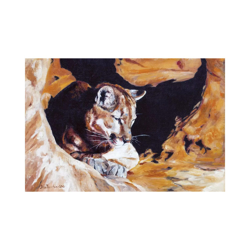 Drowsing at Redrock 1 Piece Wrapped Canvas Wall Art, 30.48 cm H x 45.72 cm W