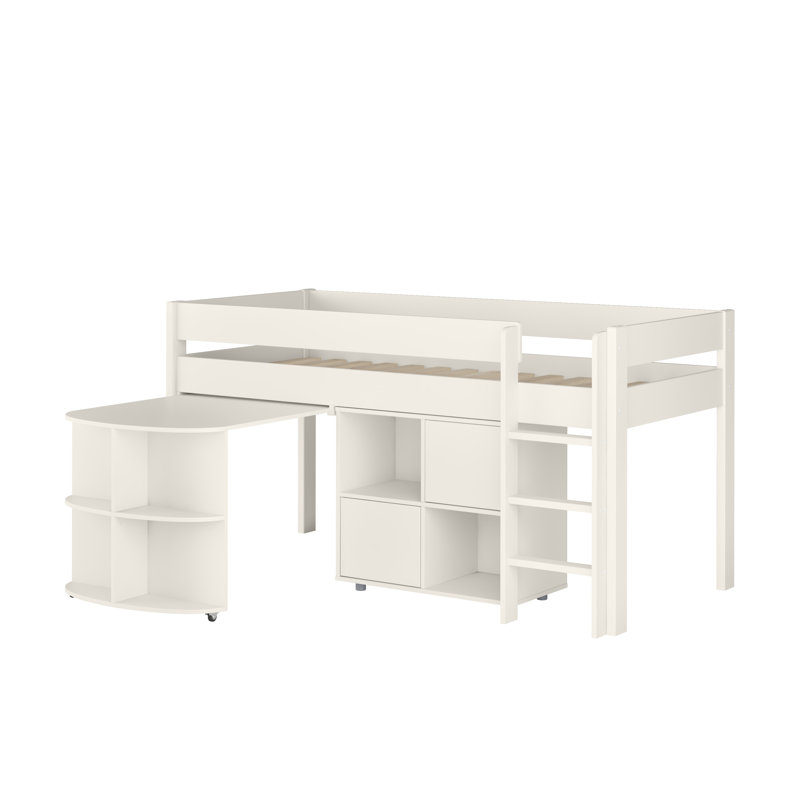 Uno Midsleeper with a Pull Out Desk and Cube Unit