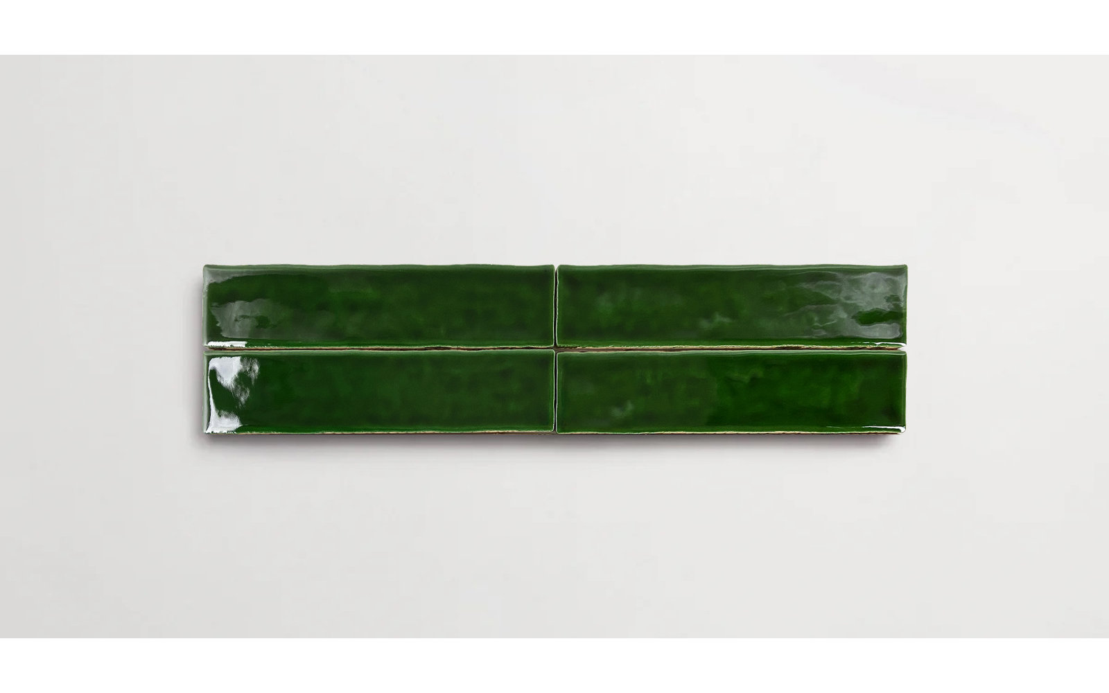 Lake Como 2" x 10" Glossy Tile, Urano Verde