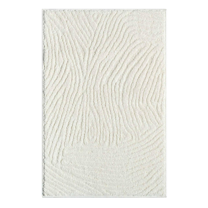 Abstract Wave Area Rug, Rectangle 2' x 2'11.5"