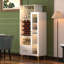 162.5cm H Wine Bar with Wine Storage and Cup Holder-556353128