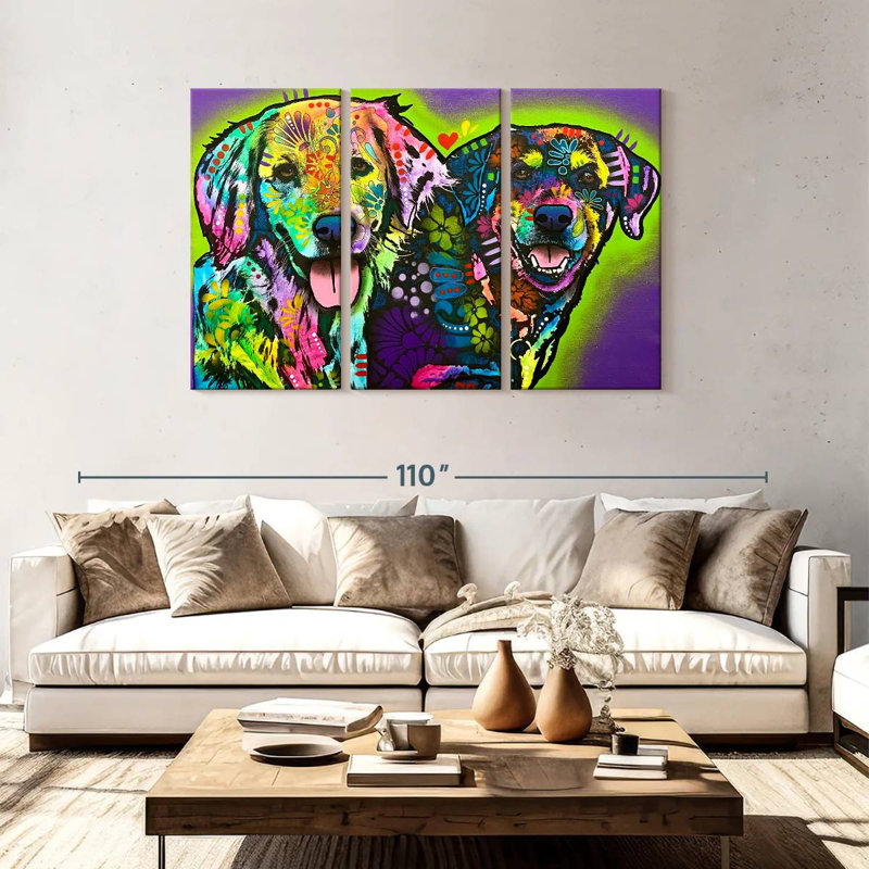 Brampt Ready For Round Two, 48" H x 74" W