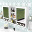 Pharmacie avec tablettes réglables et miroirs doubles