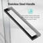 Porte de douche coulissante double semi-sans cadre, porte de douche à dérivation, porte en verre trempé Sgcc