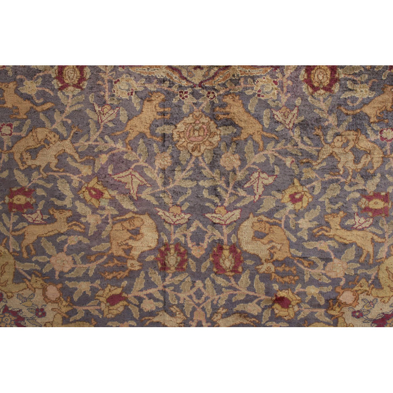 One-of-a-Kind 4'5" x 6'2" Hand Knotted Area Rug
