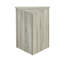 Armoire triangulaire à tablettes réglables en chêne - avec salle de bain-1627279943