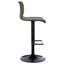 Maleya Swivel Upholstered Adjustable Height Counter Stool with Metal Frame