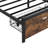 King Size Bed With Metal Platform, Wooden Headboard And , Charging Station, 2 Drawers, Led Lights, No Box Spring, Quick Assembly Process Platform Bed, Outlets , Easy Technique Method, 79.15In Package-145544440