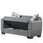 Collection gris rembourré avec rangement - option polyvalente et élégante. Revêtement en chenille, idéal pour les petites pièces. Assemblage sans effort. Convertible 600 lb Siège fonctionnel et chic.