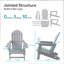 HDPE Folding Adirondack Chair-852309118